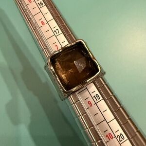 Silpada Sterling Silver & Smokey Quartz Ring